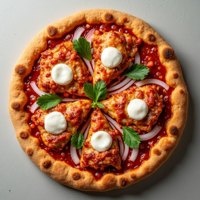 Smoky BBQ Chicken Pizza with Crispy Whole Wheat Crust