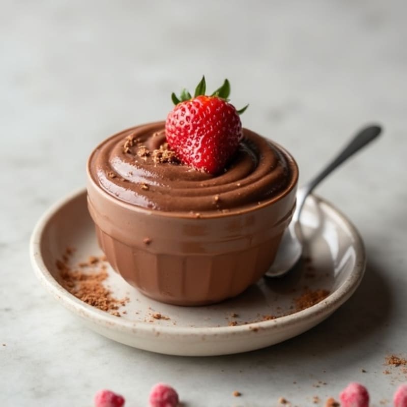 Silky Chocolate Protein Pudding with Greek Yogurt