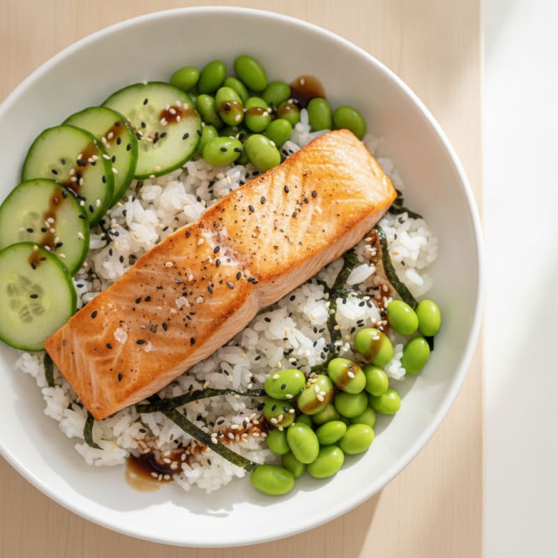 Salmon Sushi Rice Bowl