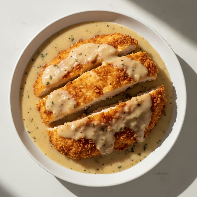 Buttermilk Fried Chicken with Creamy Gravy
