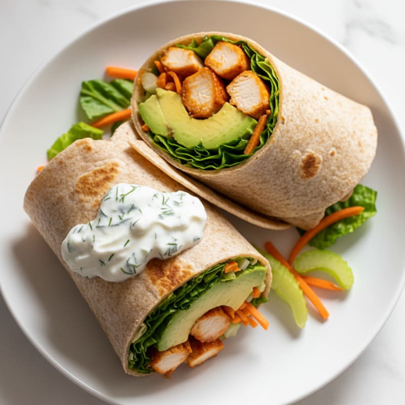 Buffalo Ranch Chicken Wraps