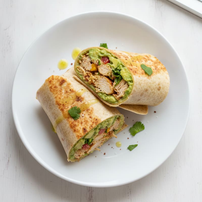 Mexican Chicken Avocado Wrap