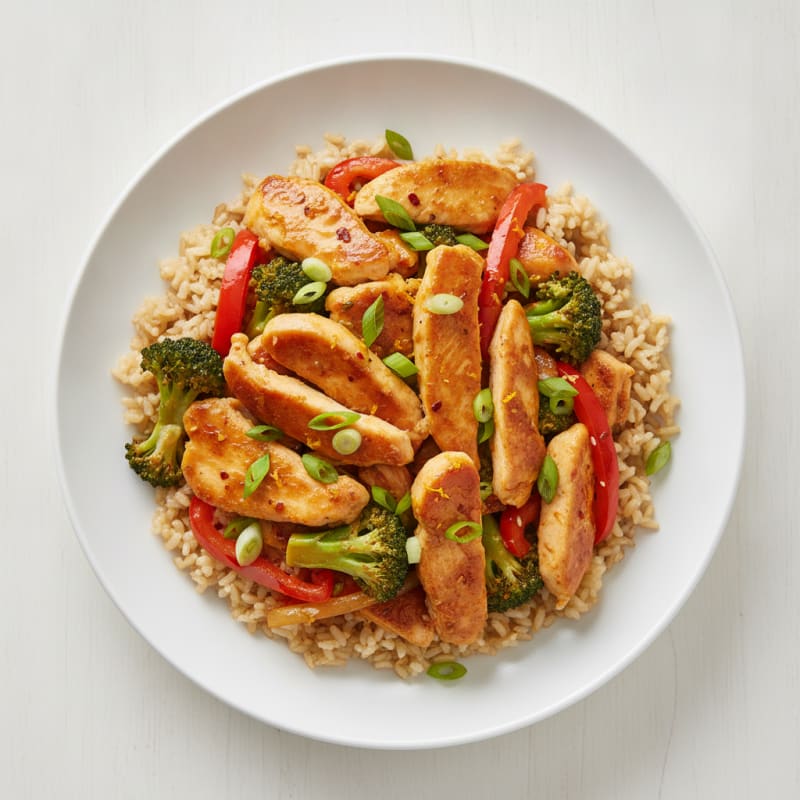 Orange Glazed Chicken Stir-Fry