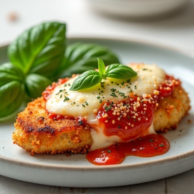 Crispy Baked Chicken Parmesan with Fresh Herbs