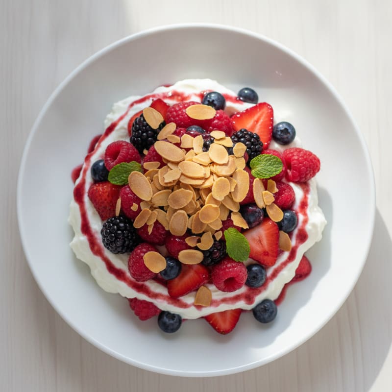 Creamy Greek Yogurt Protein Parfait with Mixed Berries