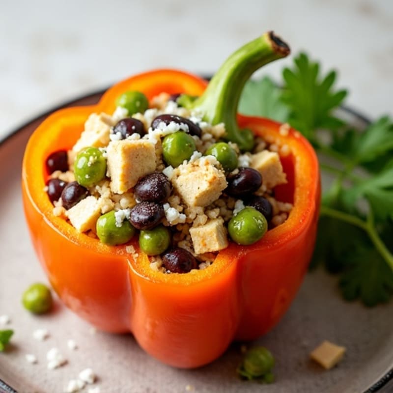 Bell Peppers Stuffed with Zesty Herb Quinoa