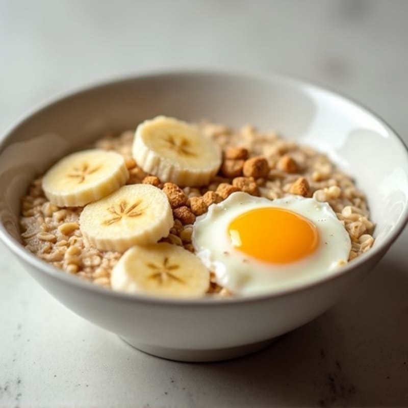 Protein-Packed Egg White Oatmeal Bowl