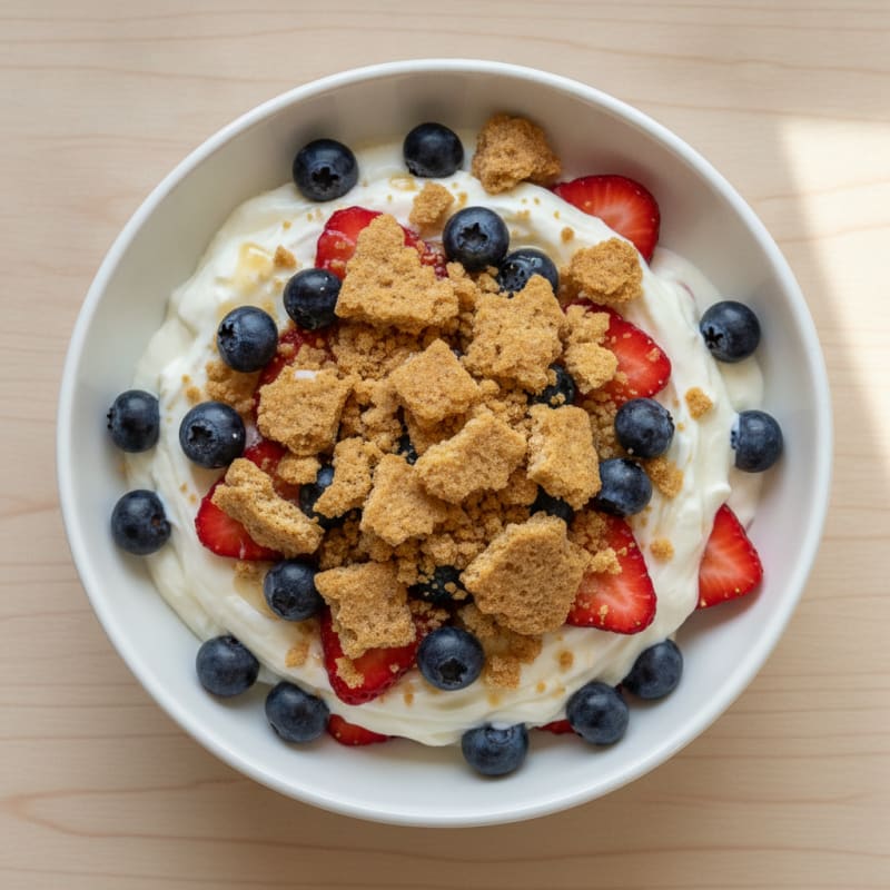 Protein Yogurt Parfait with Mixed Berries