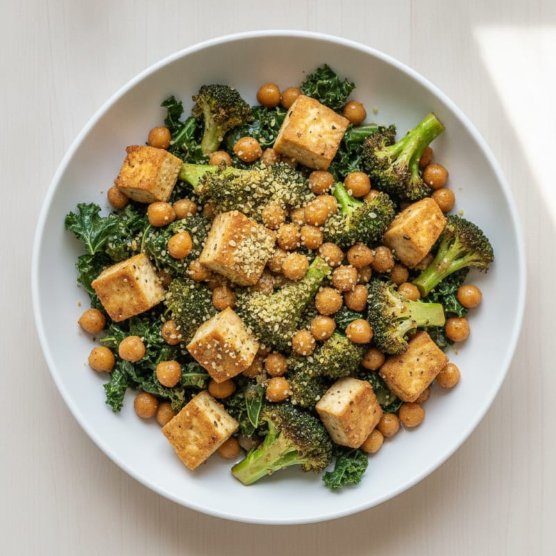 Roasted Vegetable and Chickpea Power Bowl