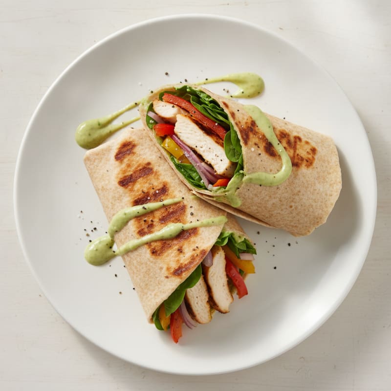 Grilled Chicken and Veggie Power Wrap