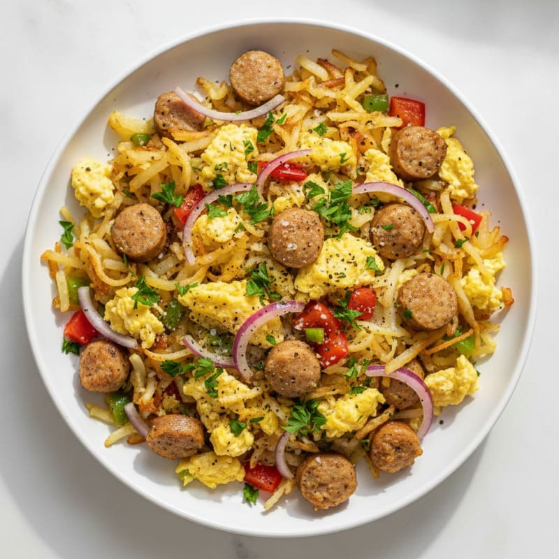 Shredded Potato and Egg Hash