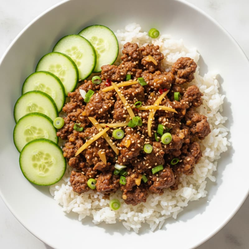 Protein-Packed Korean Ground Beef Bowl