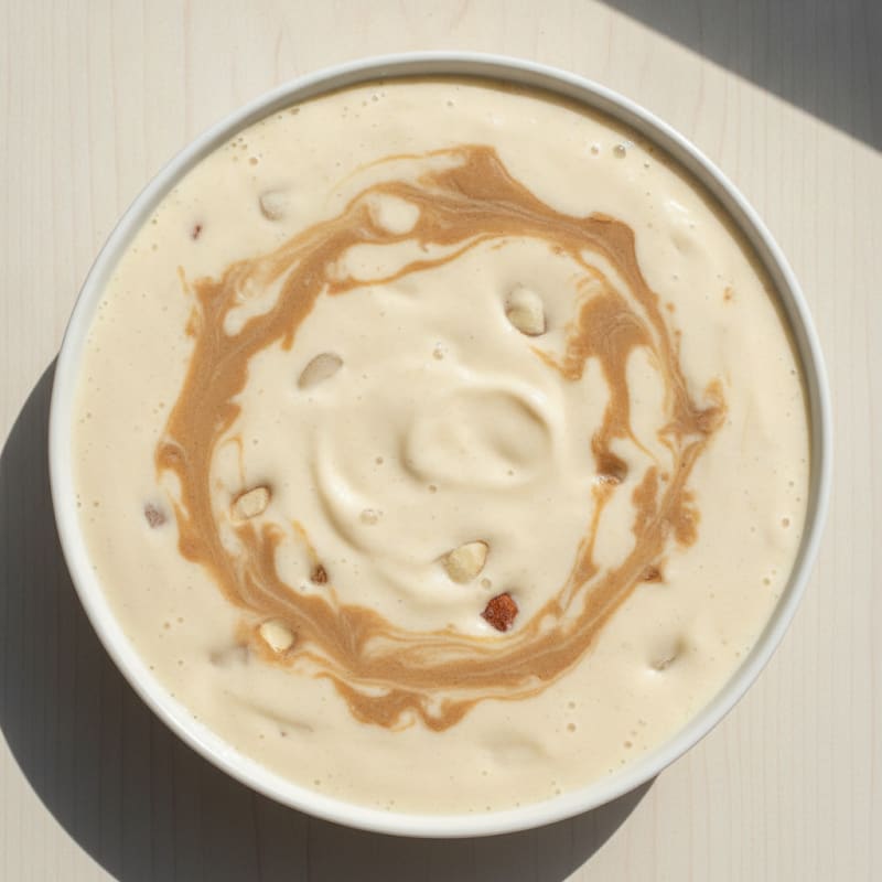 Creamy Vanilla Protein Shake with Almond Butter