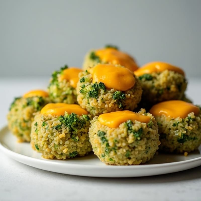 Crispy Quinoa and Broccoli Cheese Bites
