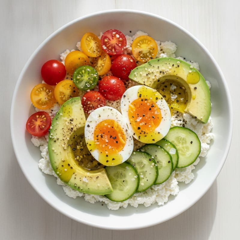 Savory Cottage Cheese Breakfast Bowl