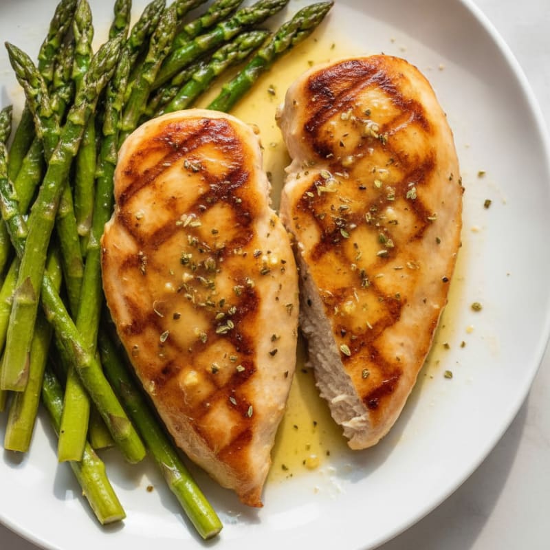 Lemon Herb Chicken with Roasted Asparagus
