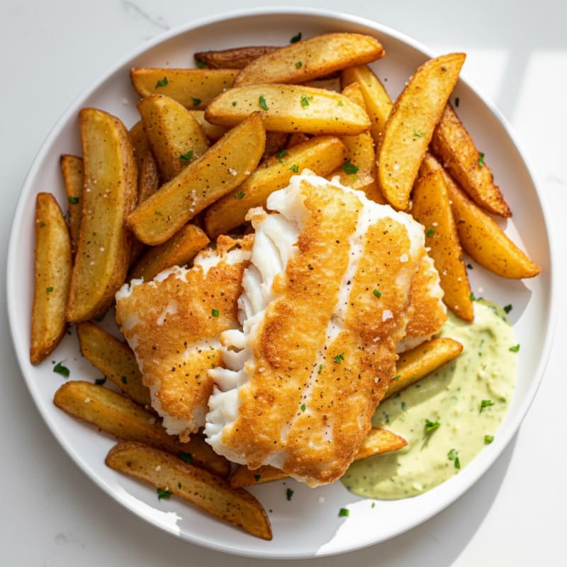 Crispy Beer-Battered Fish with Golden Fries