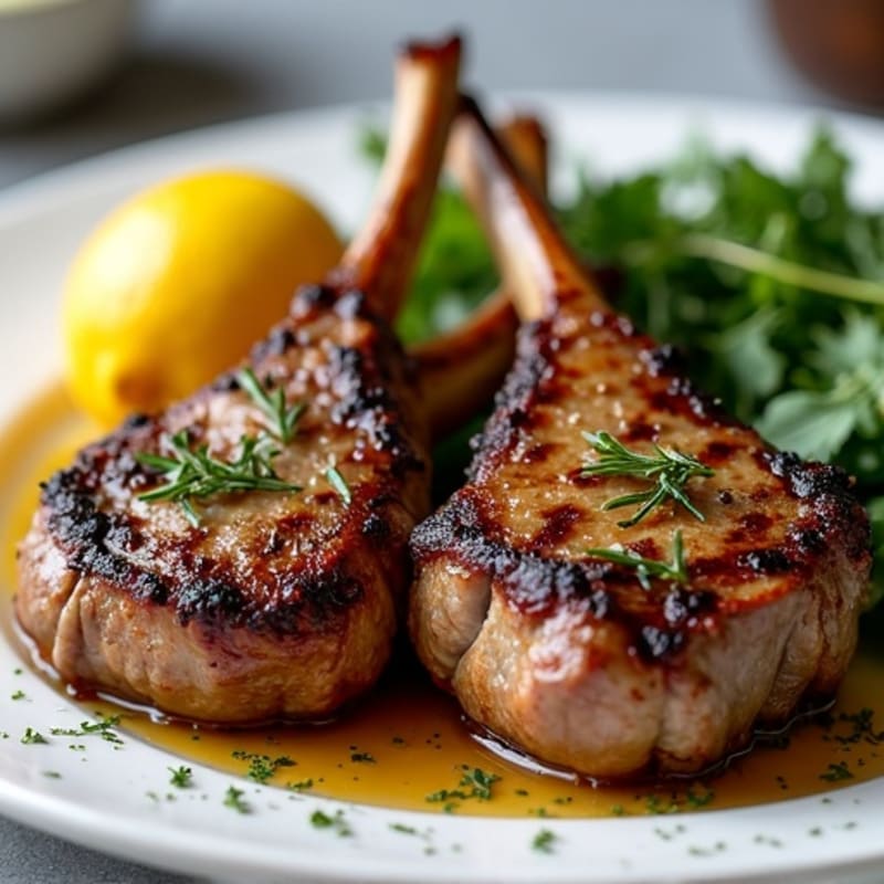 Crispy Herb-Grilled Lamb Chops