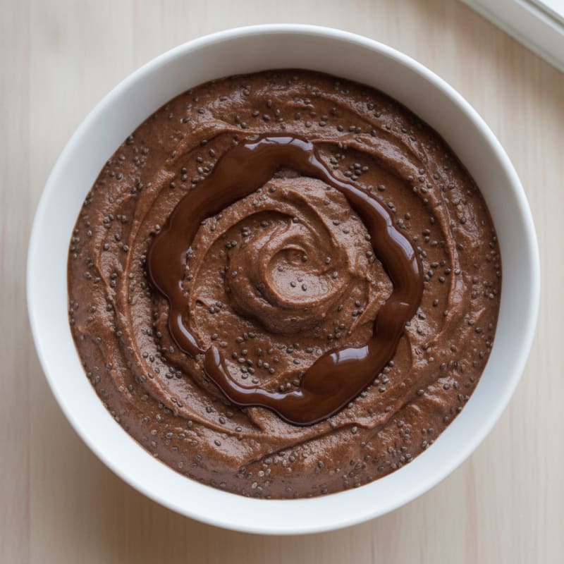 Creamy Chocolate Protein Pudding with Chia Seeds