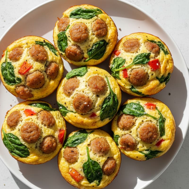 Baked Egg and Sausage Muffins