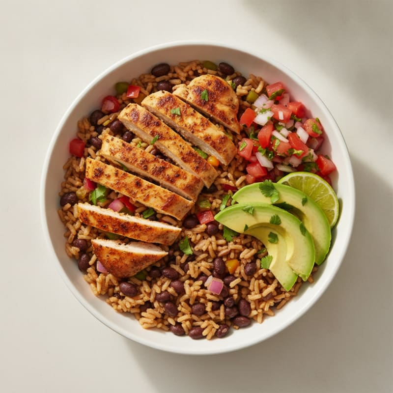 Chicken Taco Rice Bowl