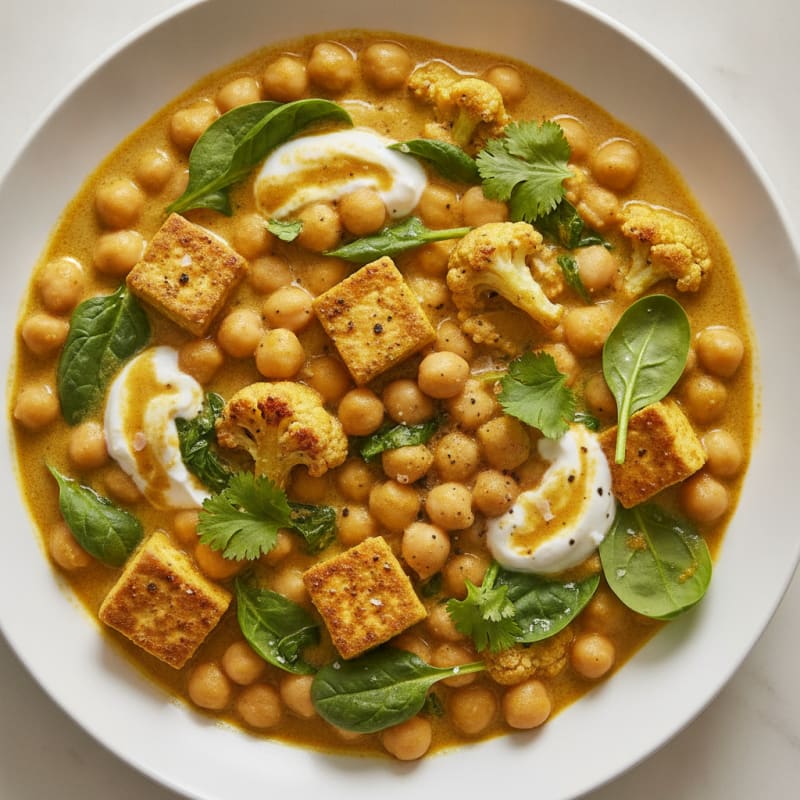 Chickpea and Vegetable Coconut Curry