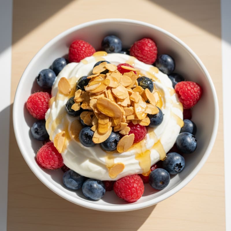 Creamy Greek Yogurt Parfait with Mixed Berries and Protein Crunch