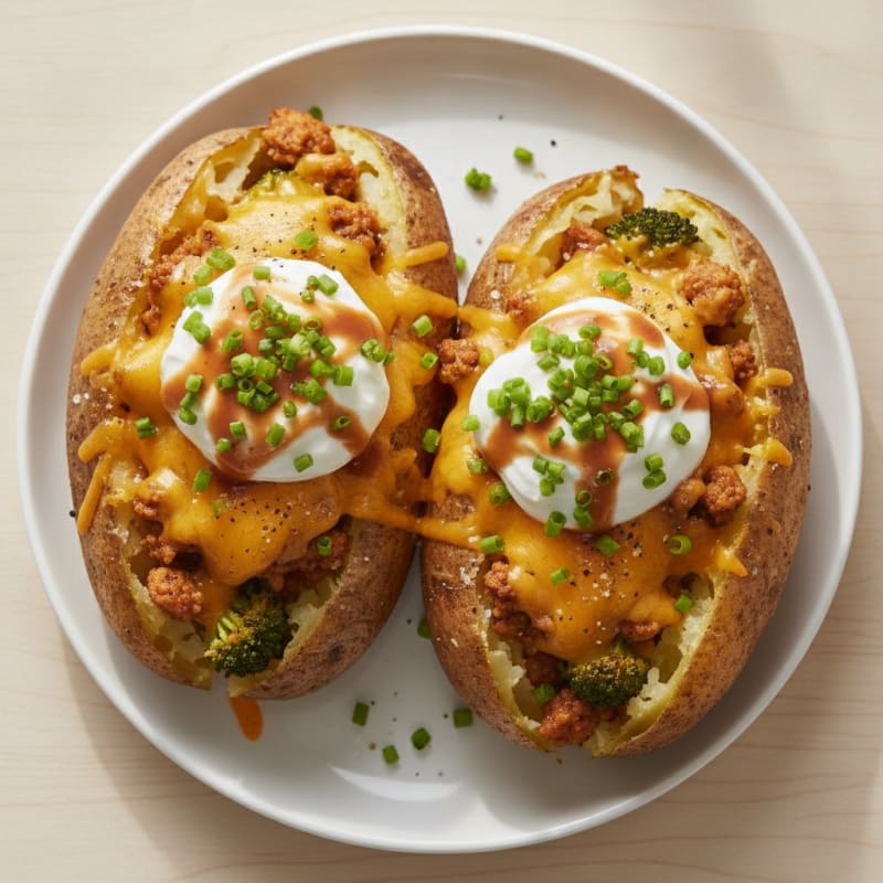 Loaded Baked Potatoes with Chives