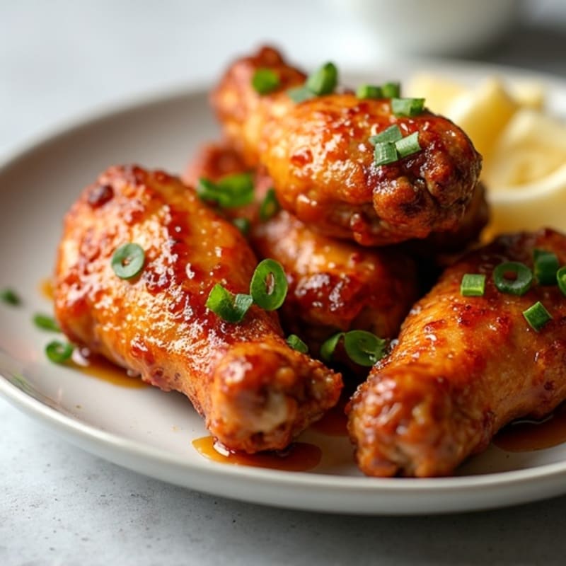 Crispy Baked Honey Garlic Chicken Wings