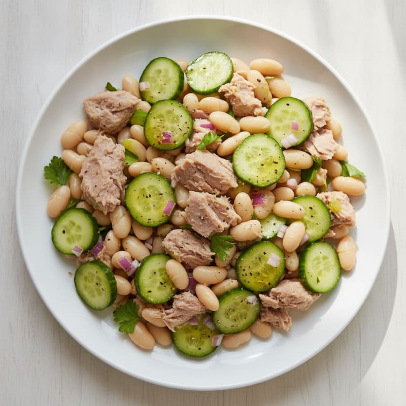 Mediterranean Tuna and White Bean Salad