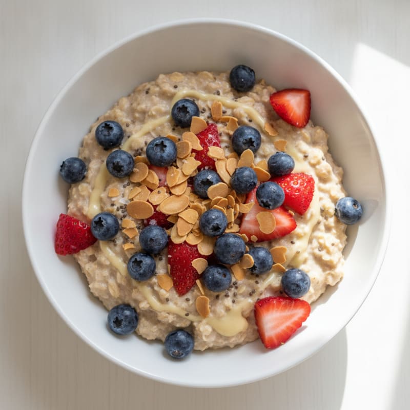 Berry Almond Overnight Oats