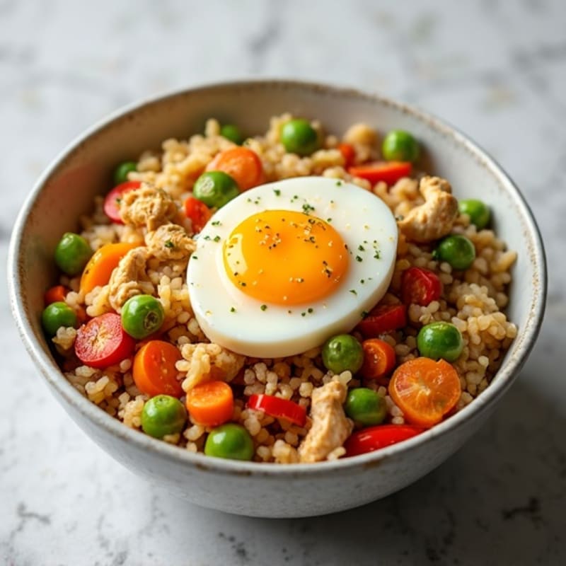 Healthy Chicken and Veggie Fried Rice