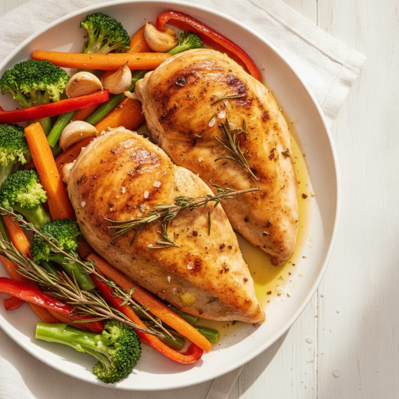 Savory Herb-Roasted Chicken with Vegetables