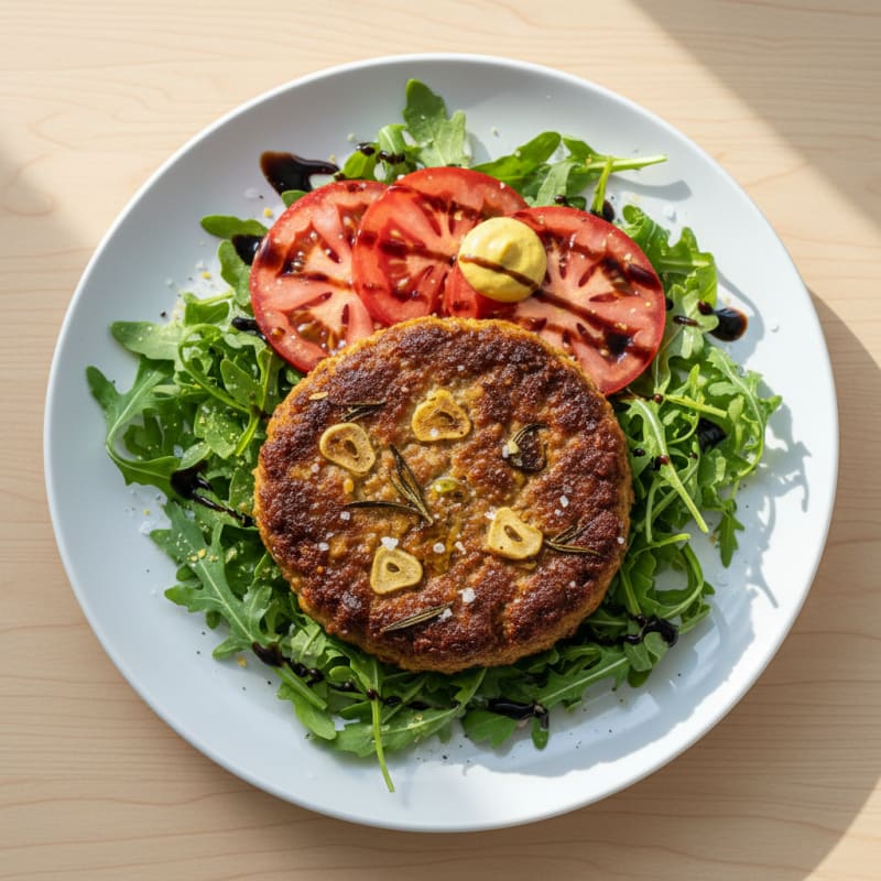 Crispy Pan-Seared Beyond Burger