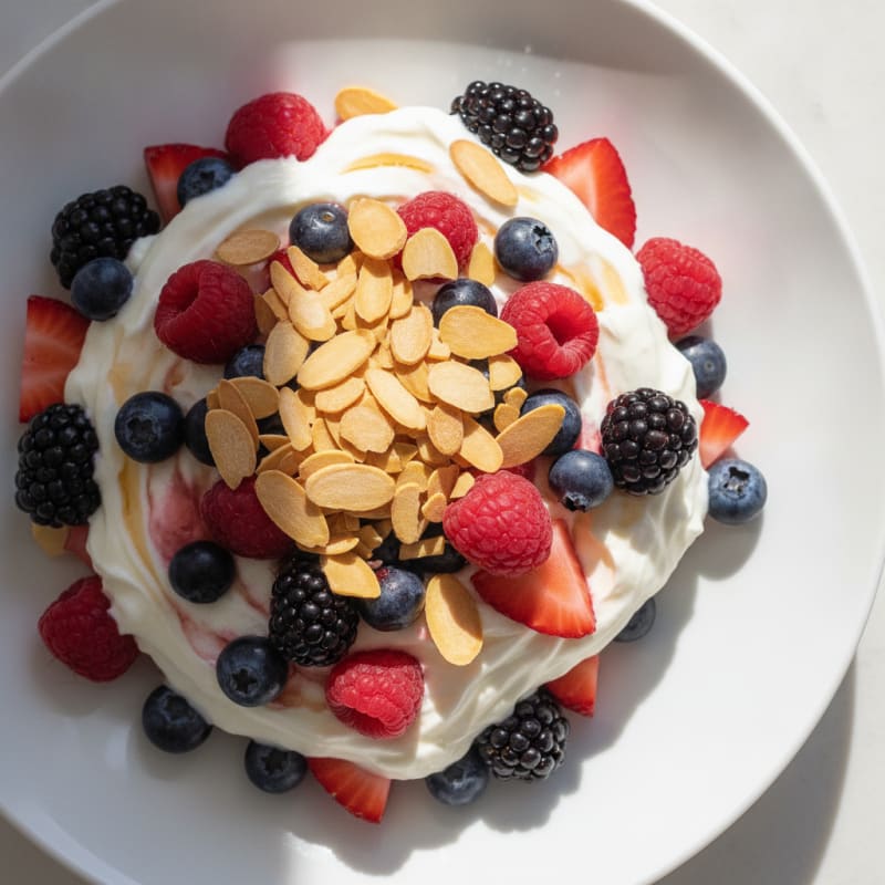 Creamy Greek Yogurt Protein Parfait with Mixed Berries