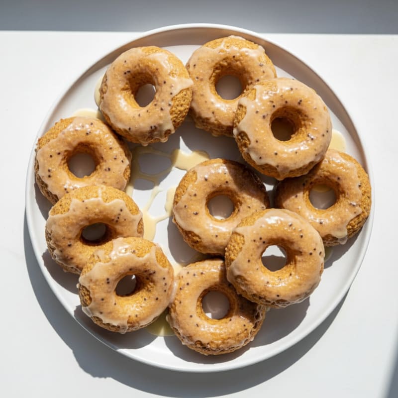 Golden Glazed Vanilla Bean Donuts