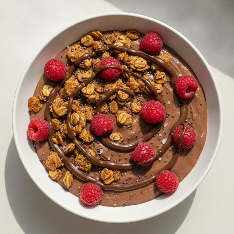 Chocolate Protein Powder Breakfast Bowl