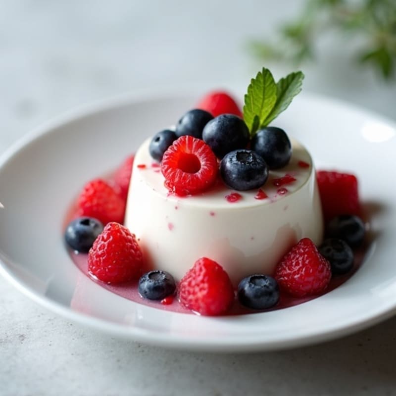 Greek Yogurt Protein Pudding with Fresh Berries