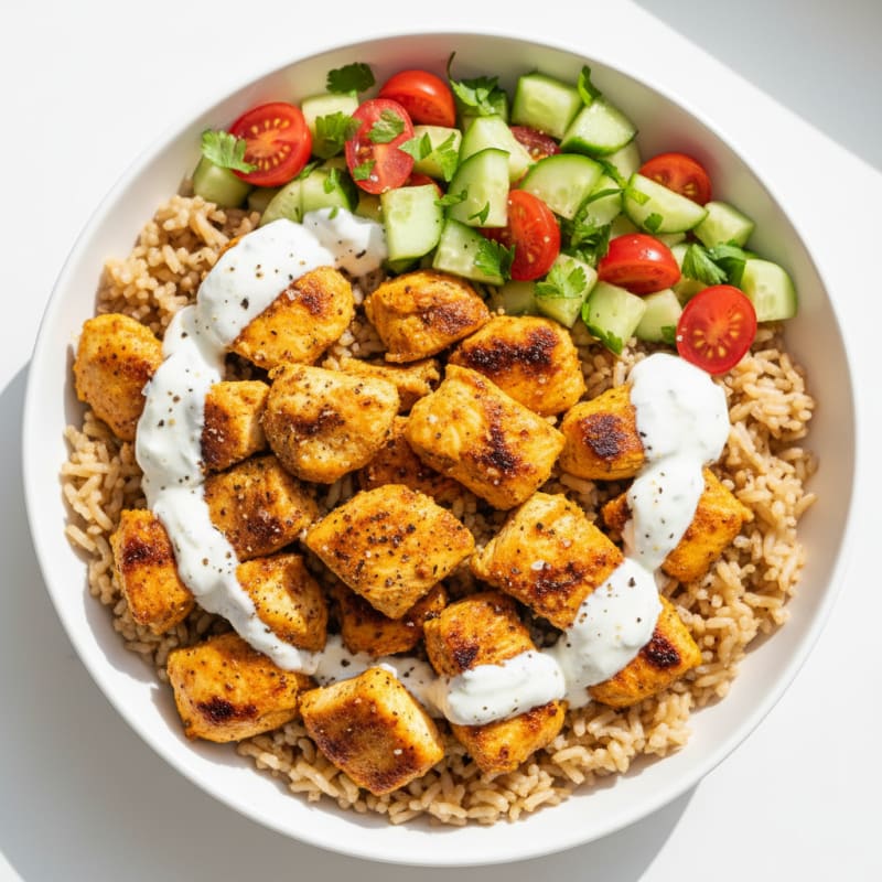 Chicken Shawarma Rice Bowl