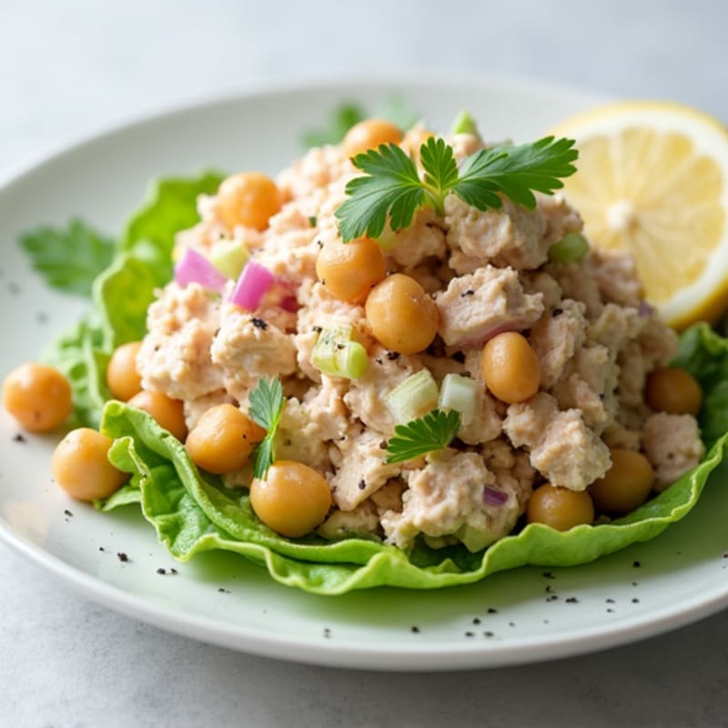 Tuna Salad with Celery and Chickpeas
