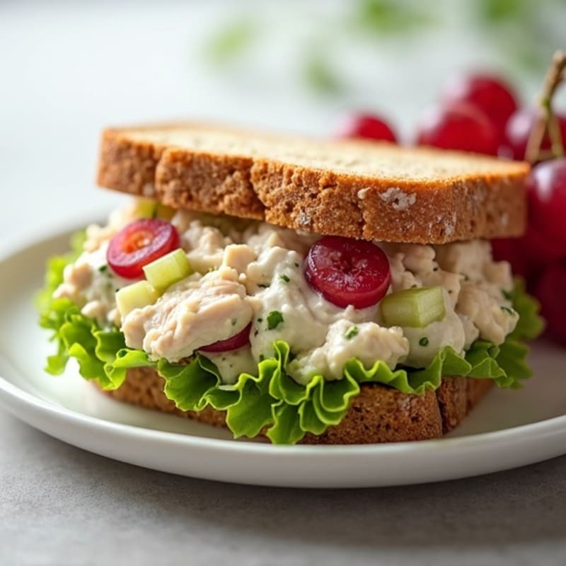 Healthy Creamy Chicken Salad Sandwich