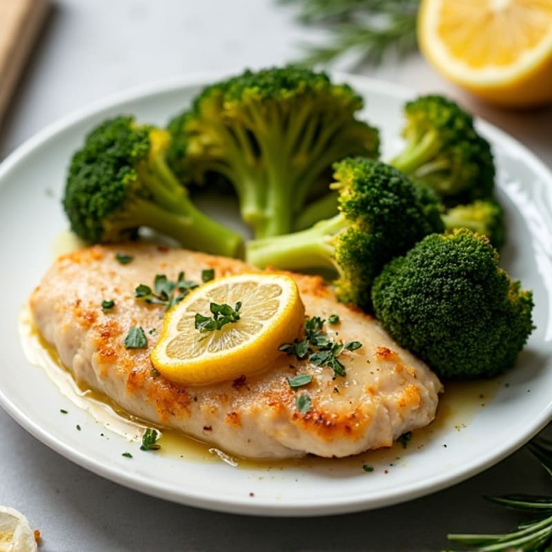 Sheet Pan Lemon Herb Chicken with Crispy Roasted Broccoli