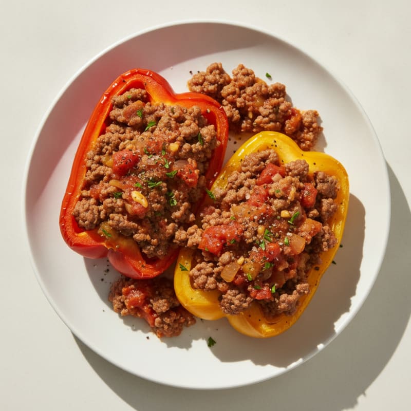 Ground Beef Stuffed Bell Peppers