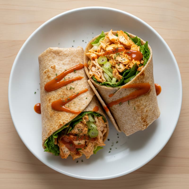 Buffalo Ranch Chicken Salad Wrap