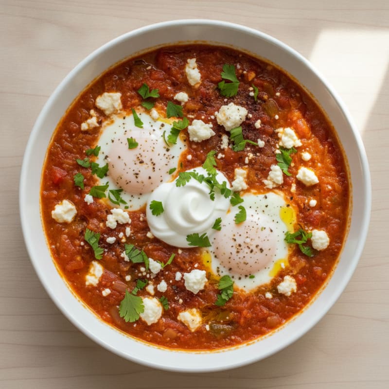 Authentic Shakshuka with Feta and Herbs