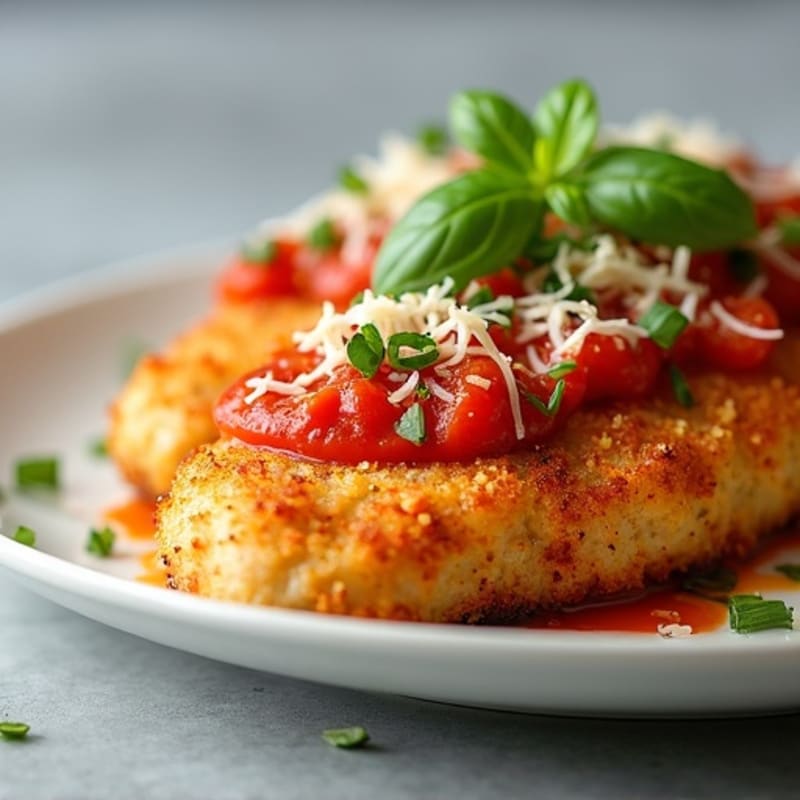 Crispy Baked Chicken Parmesan with Fresh Herbs