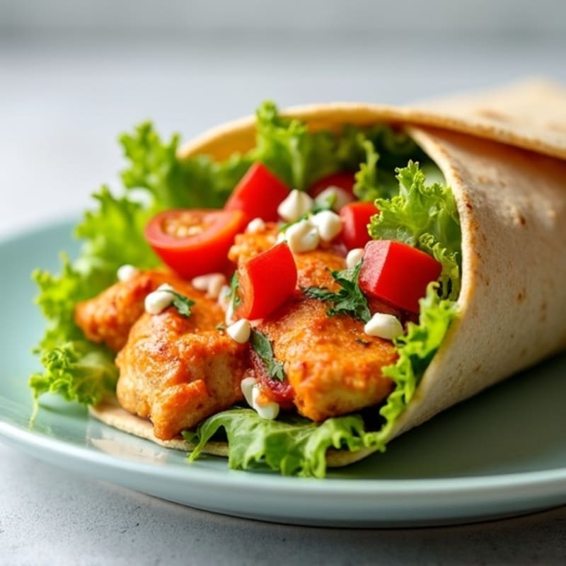 Healthy Buffalo Chicken Wrap