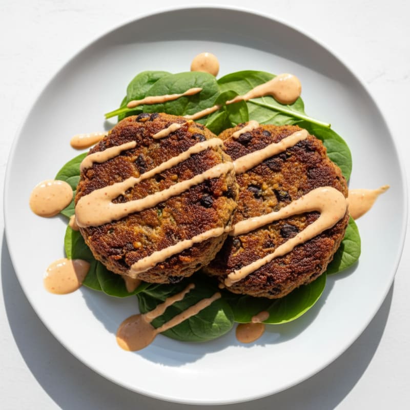 Smoky Black Bean Burgers with Zesty Aioli