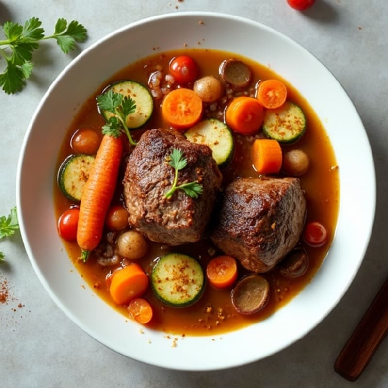Slow-Cooked Spiced Lamb and Vegetable Stew