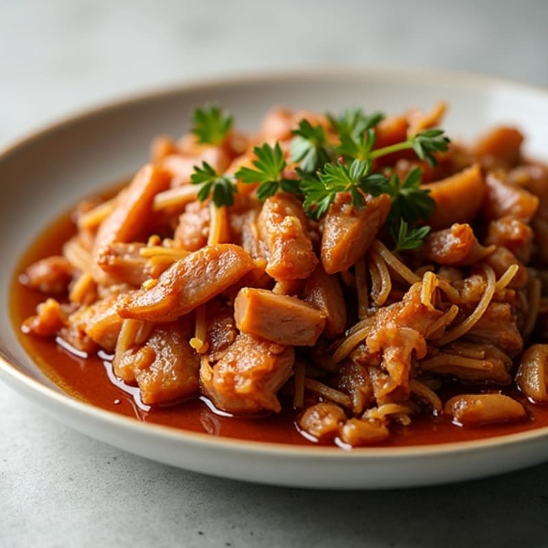 Tender Slow Cooker Tangy Pulled Pork